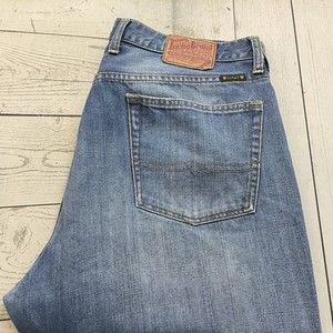 Lucky Brand Men's W38 x L30 Blue Relaxed Medium Wash Denim Jeans